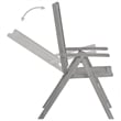 vidaXL Solid Acacia Wood 7-Piece Foldable Garden Dining Set in Gray