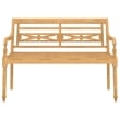 vidaXL Patio Dining Set Natural Wood Solid Teak Wood Medium - Set of 4