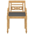 vidaXL Patio Dining Set Teak Fine Sanded Teak Hardwood Medium - Set of 4