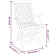 vidaXL Smoothly Sanded Teak Hardwood Medium Garden Dining Set in Brown