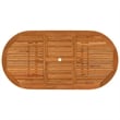 vidaXL Solid Eucalyptus Wood Medium Garden Dining Set in Reddish-Brown