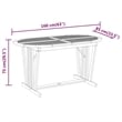 vidaXL Solid Eucalyptus Wood 7 Piece Set Garden Dining Set in Reddish-Brown