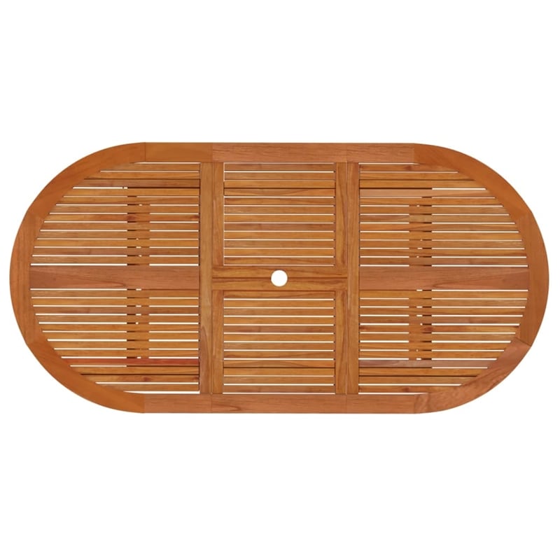 vidaXL Solid Eucalyptus Wood Medium Garden Dining Set Reddish-Brown