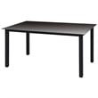 vidaXL Dining Set Chair in Black/Cushion Cream White
