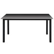 vidaXL Dining Set Chair in Black/Cushion Cream White