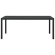 vidaXL Dining Set in Black/Cream White