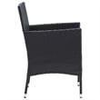vidaXL Dining Set in Black/Cream White