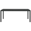 vidaXL PE Rattan & Solid Acacia Wood Dining Set in Black