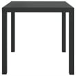 vidaXL Dining Set in Gray Poly Rattan Medium Light Weight Dining Set