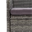 vidaXL 9 Piece Garden Patio Dining Set in Gray