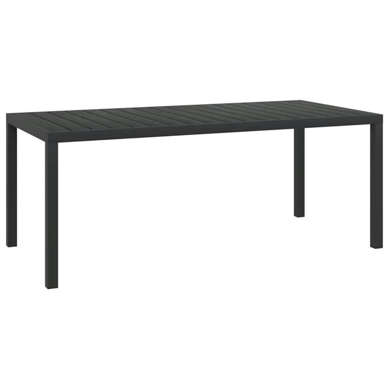 vidaXL 9 Piece Garden Patio Dining Set in Gray