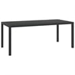 vidaXL 9 Piece Garden Patio Dining Set in Gray