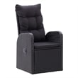 vidaXL Garden Dining Set in Black