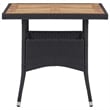 vidaXL Garden Dining Set in Black/Cream White