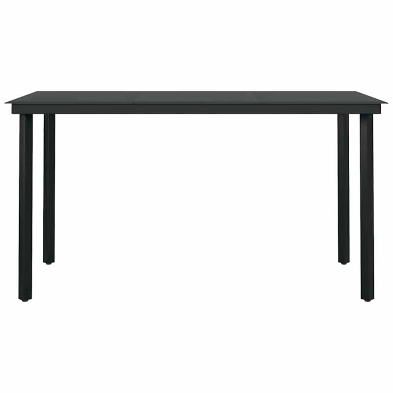 vidaXL Garden Dining Set in Black