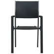 vidaXL Powder-Coated Steel Garden Dining Set in Black