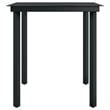 vidaXL Garden Dining Set in Gray and Black