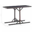vidaXL Garden Dining Set in Brown