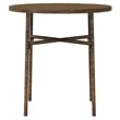 vidaXL PE Rattan Standard Ergonomic Garden Dining Set in Brown