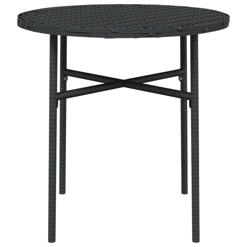 vidaXL 3 Piece  Garden Dining Set in Black