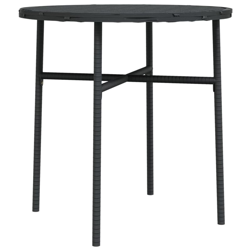 vidaXL 3 Piece  Garden Dining Set in Black