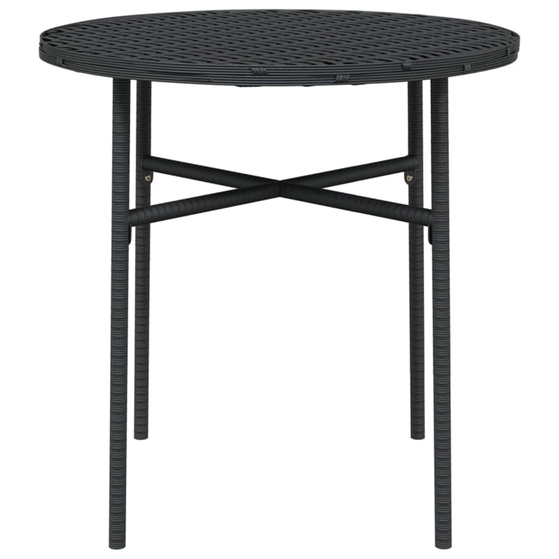 vidaXL 3 Piece  Garden Dining Set in Black