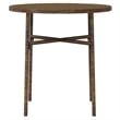 vidaXL PE Rattan/Powder-Coated Steel Medium Outdoor Dining Set in Brown