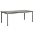 vidaXL Solid Acacia Wood Seven Piece Set Durable Garden Dining Set in Gray
