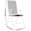 vidaXL Garden Dining Set in Black
