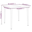 vidaXL Garden Dining Set in Black
