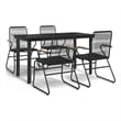 vidaXL Garden Dining Set in Black