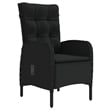 vidaXL Garden Dining Set in Black