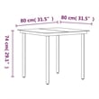 vidaXL Garden Dining Set in Black
