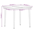 vidaXL Medium Stackable Dining Set in Oak/Black PE Rattan