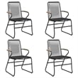 vidaXL PVC Rattan/Powder-Coated Steel Garden Dining Set in Black
