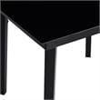 vidaXL PVC Rattan/Powder-Coated Steel Garden Dining Set in Black