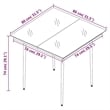 vidaXL Garden Dining Set in Black/Brown/Cream White