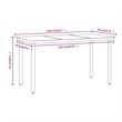 vidaXL Patio Dining Set in Beige and Black