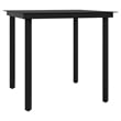 vidaXL Garden Dining Set in Gray and Black