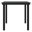 vidaXL Garden Dining Set in Gray and Black