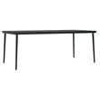 vidaXL Garden Dining Set in Gray and Black