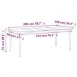 vidaXL Garden Dining Set in Gray and Black