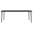 vidaXL Garden Dining Set in Gray and Black
