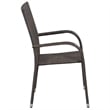 vidaXL Garden Dining Set in Brown and Black