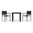 vidaXL Garden Dining Set in Black