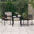 vidaXL Garden Dining Set in Black