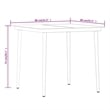 vidaXL PE Rattan 5 Piece Garden Dining Set in Beige and Black