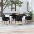vidaXL Garden Dining Set in Black