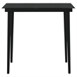 vidaXL Garden Dining Set in Black With in Dark Gray Cushions