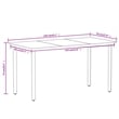 vidaXL Garden Dining Set in Black/Dark Gray